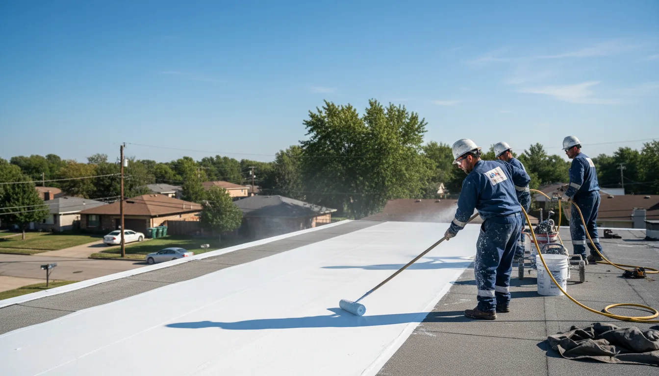 Commercial roof coating in Cromwell, CT near me